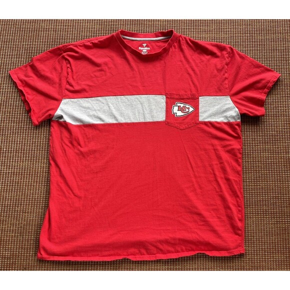 Kansas City Chiefs Fanatics 3XL Red Pocket T-Shirt NFL - Picture 1 of 5